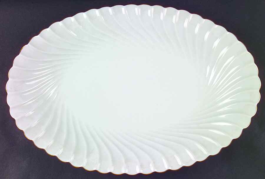 Elegance (Torse Blank) 15" Oval Serving Platter by Haviland-1