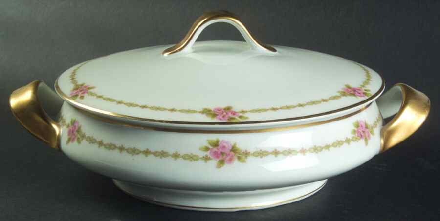 Elizabeth Round Covered Vegetable by Haviland-1