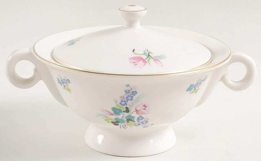 Ellwood Sugar Bowl & Lid by Haviland-1