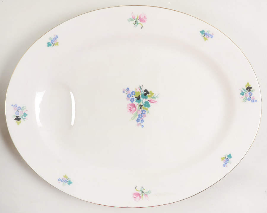 Ellwood 14" Oval Serving Platter by Haviland-1