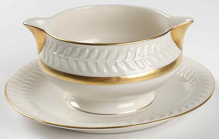 Embassy Gravy Boat with Attached Underplate by Haviland-1