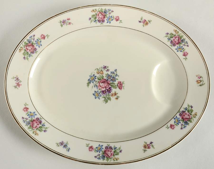 Empress 13" Oval Serving Platter by Haviland-1