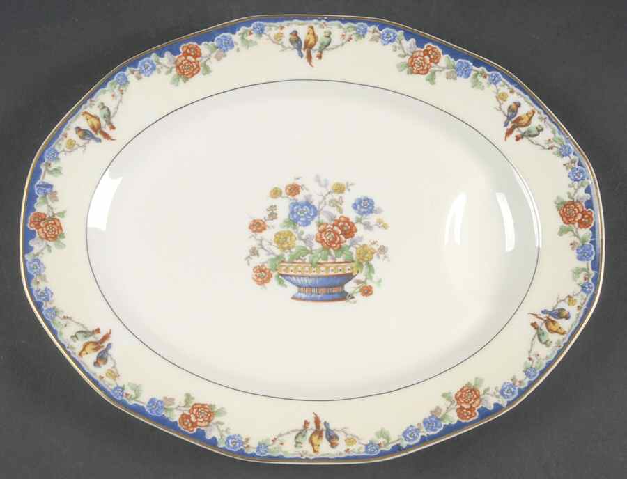 Enchantment (Birds) 11" Oval Serving Platter by Haviland-1