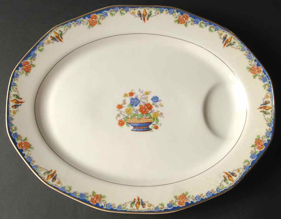 Enchantment (Birds) 15" Oval Serving Platter by Haviland-1