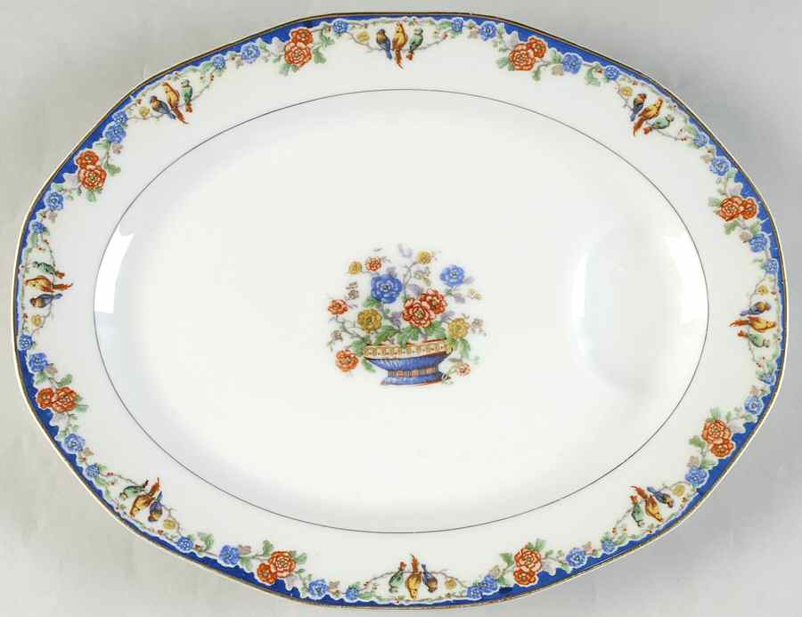 Enchantment (Birds) 13" Oval Serving Platter by Haviland-1