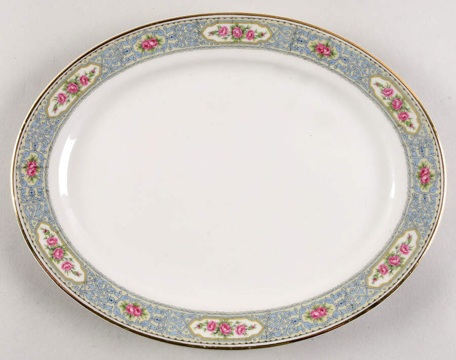 Enchantment (Floral) 11" Oval Serving Platter by Haviland-1