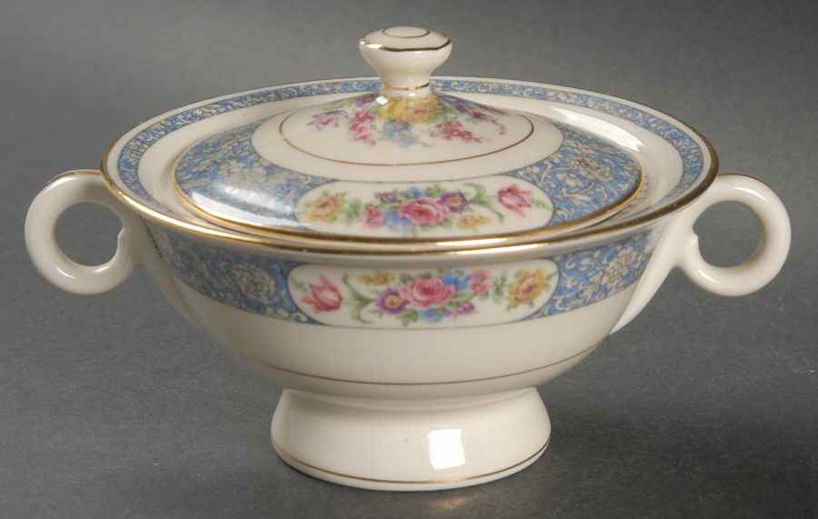 Enchantment (Floral) Sugar Bowl & Lid by Haviland-1