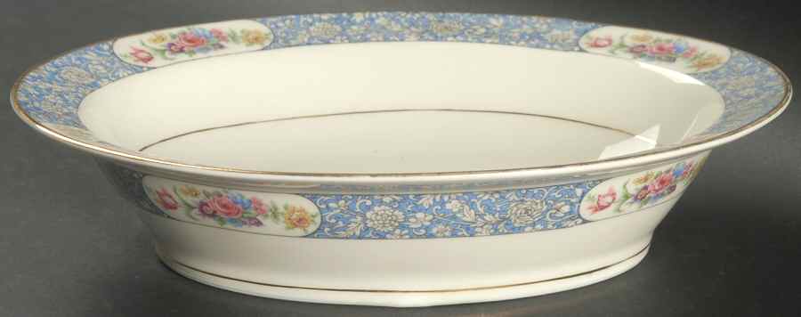 Enchantment (Floral) 9" Oval Vegetable Bowl by Haviland-1