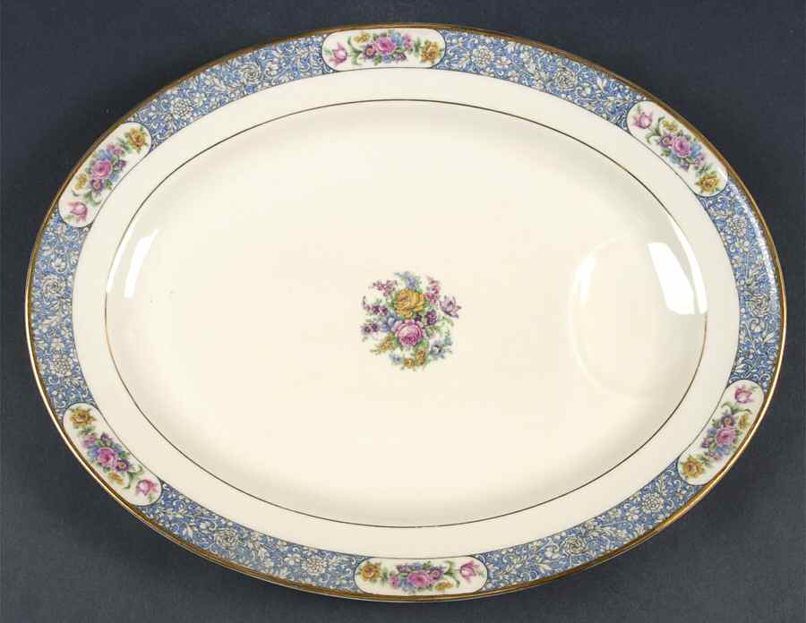 Enchantment (Floral) 13" Oval Serving Platter by Haviland-1