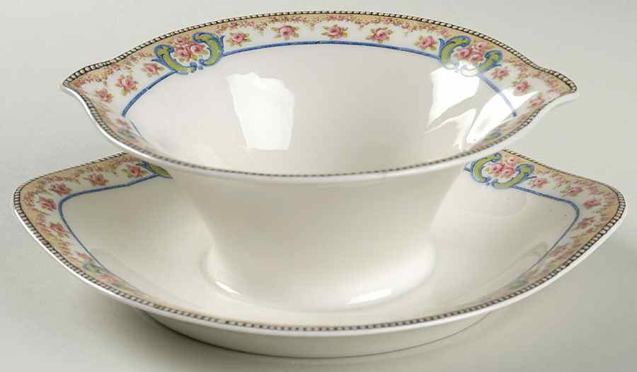 Essex Gravy Boat with Attached Underplate by Haviland-1