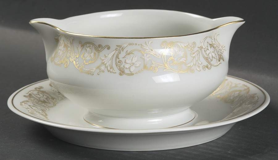 Esterel Gravy Boat with Attached Underplate by Haviland-1
