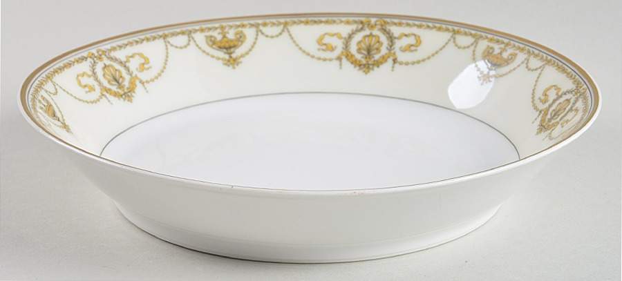 Eugenie (Black Laurel & Swags) Coupe Soup Bowl by Haviland-1