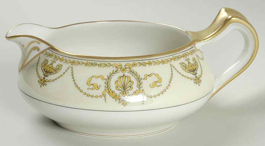 Eugenie (Black Laurel & Swags) Creamer by Haviland-1