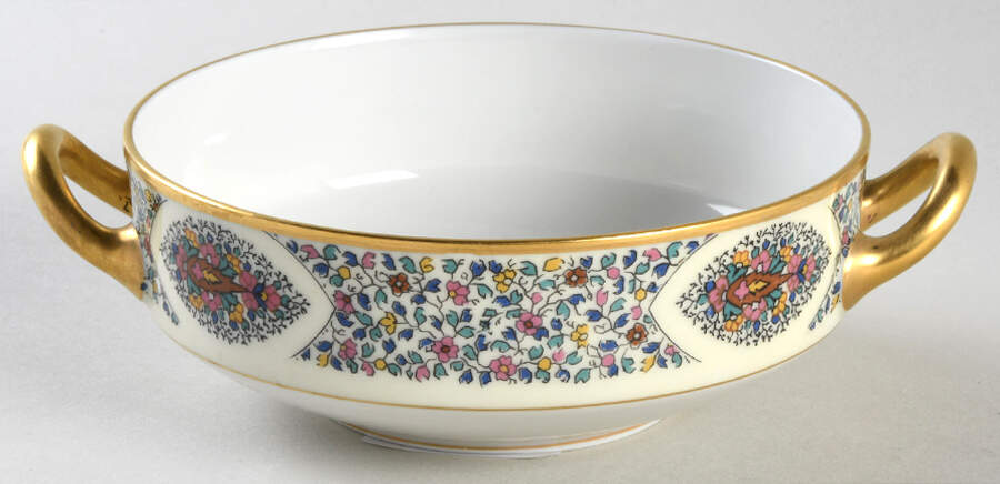 Fantaisie Flat Cream Soup Bowl by Haviland-1