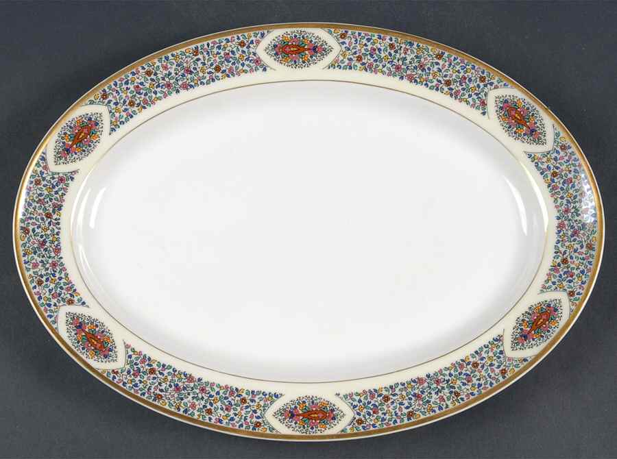 Fantaisie 11" Oval Serving Platter by Haviland-1