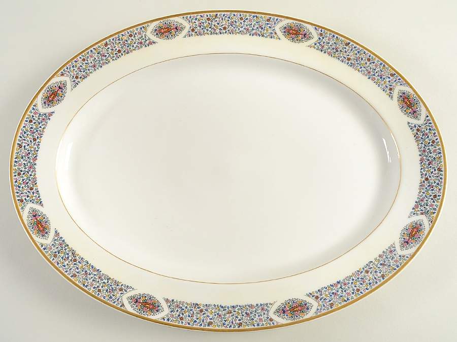 Fantaisie 16" Oval Serving Platter by Haviland-1
