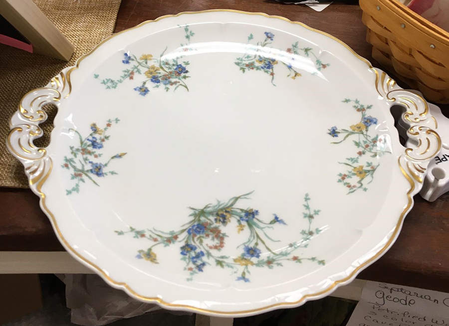 Fleurette (White, Newer) 13" Chop Plate (Round Platter) by Haviland-1