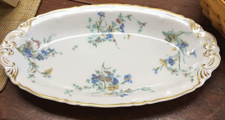 Fleurette (White, Newer) Celery by Haviland-1