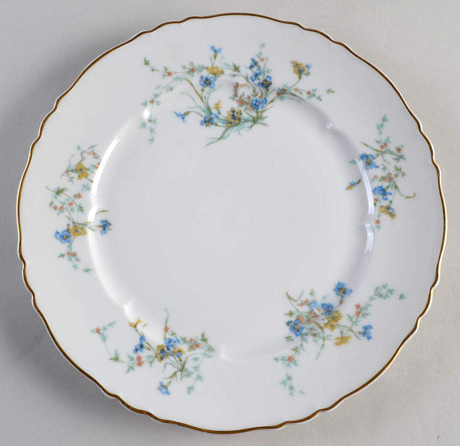 Fleurette (White, Newer) Dinner Plate by Haviland-1