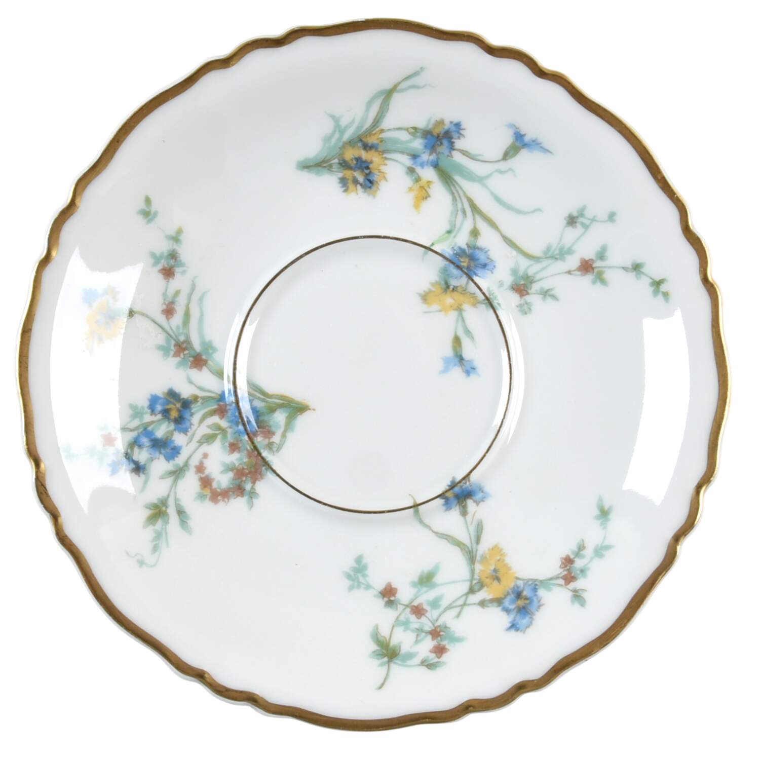 Fleurette (White, Newer) Saucer by Haviland-1