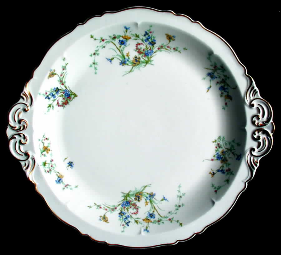 Fleurette (White, Newer) 13" Chop Plate (Round Platter) by Haviland-1