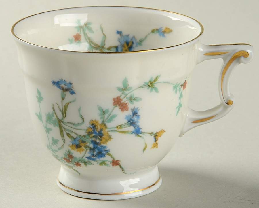 Fleurette (White, Newer) Footed Demitasse Cup by Haviland-1