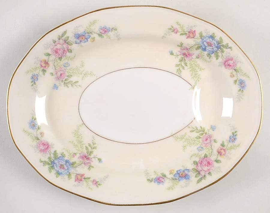Fleurette (Cream, Older) 11" Oval Serving Platter by Haviland-1