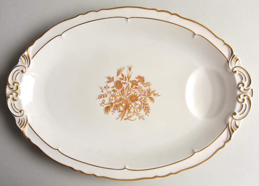 Floreal 15" Oval Serving Platter by Haviland-1