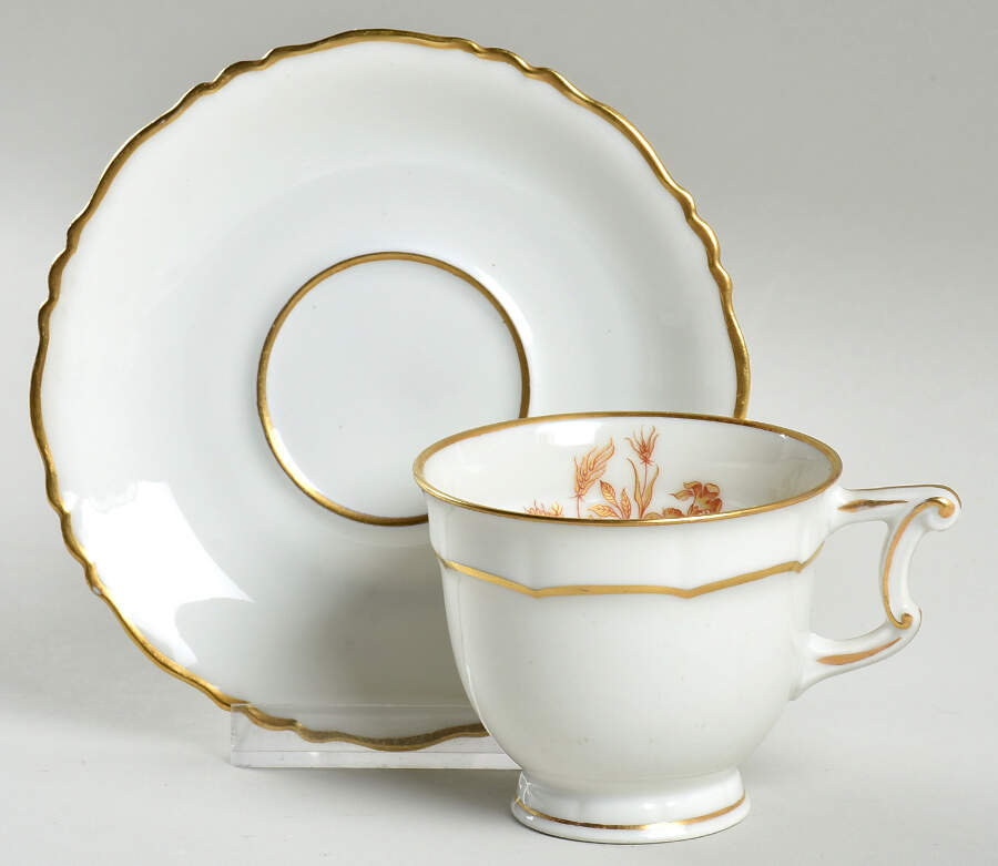 Floreal Footed Demitasse Cup & Saucer Set by Haviland-1