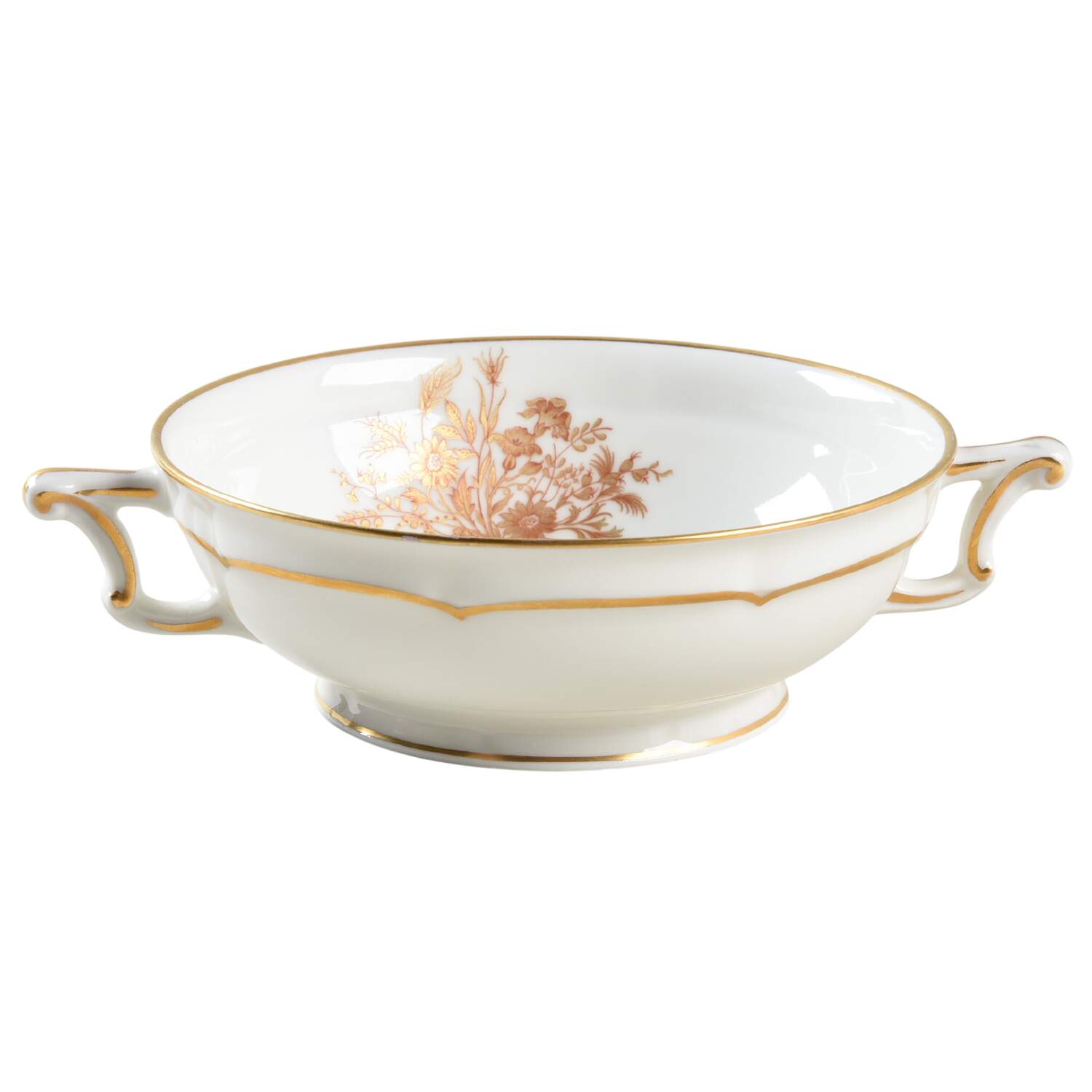 Floreal Footed Cream Soup Bowl by Haviland-1