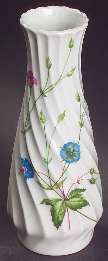 Florence (Newer, Swirl Edge, No Trim) 7" Vase by Haviland-1