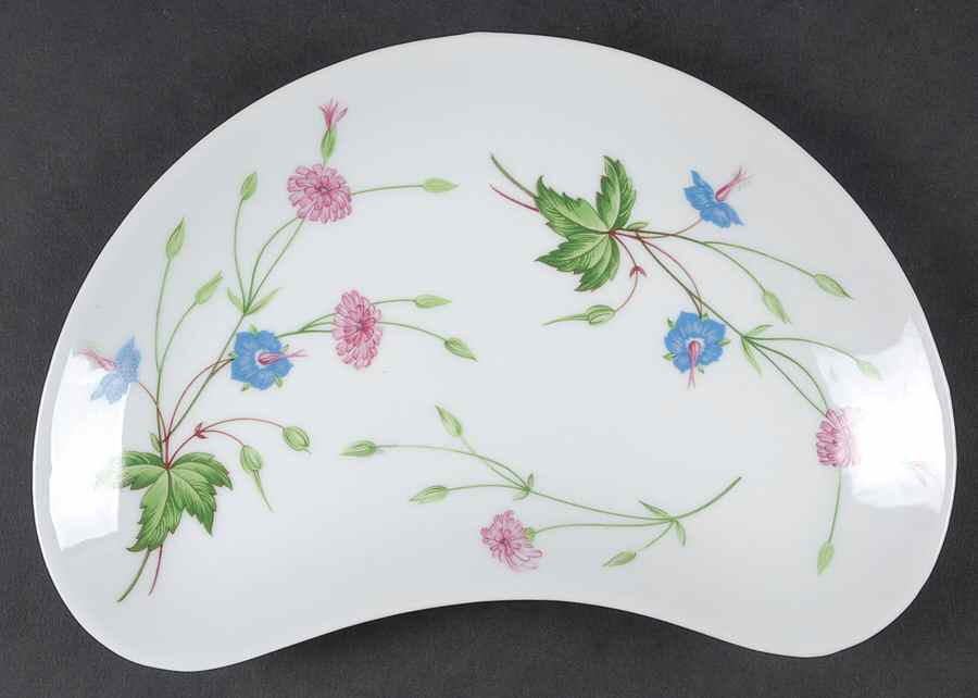 Florence (Newer, Swirl Edge, No Trim) Crescent Salad Plate by Haviland-1