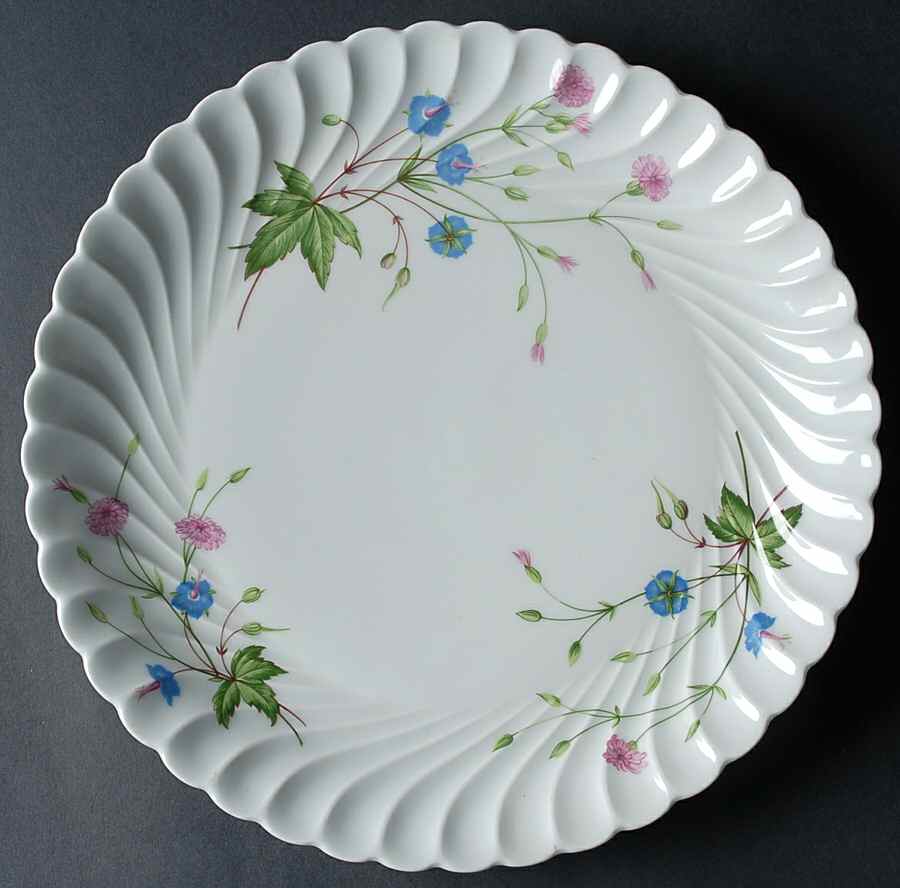 Florence (Newer, Swirl Edge, No Trim) 12" Chop Plate (Round Platter) by Haviland-1
