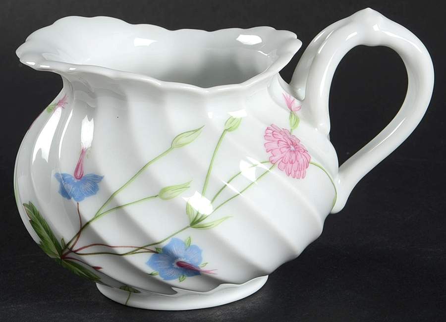 Florence (Newer, Swirl Edge, No Trim) Creamer by Haviland-1
