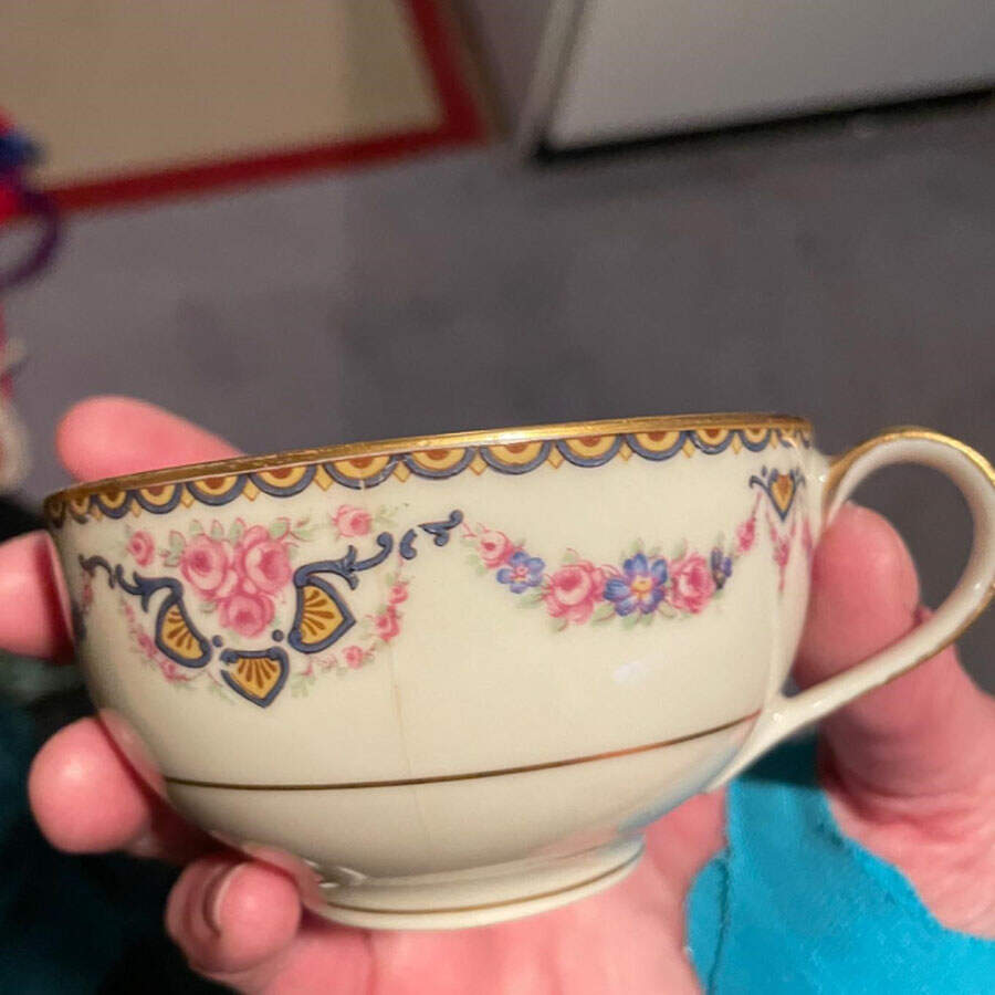 Flora Flat Cup by Haviland-1