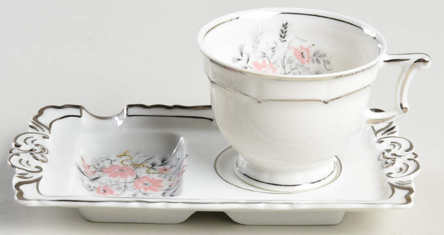 Floradora Demitasse Cup and Ashtray Set by Haviland-1