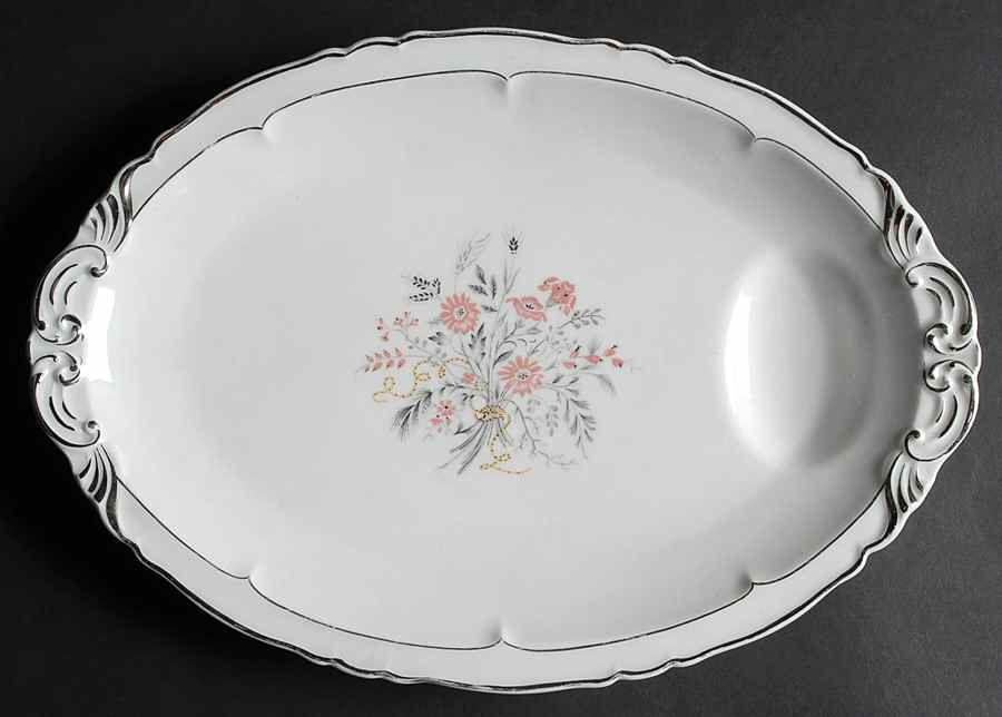 Floradora 13" Oval Serving Platter by Haviland-1