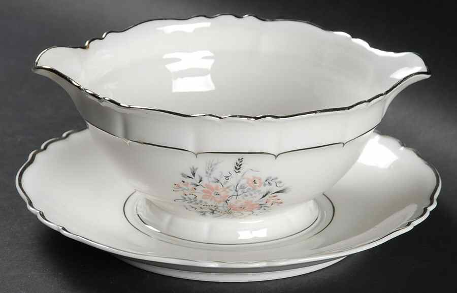 Floradora Gravy Boat with Attached Underplate by Haviland-1