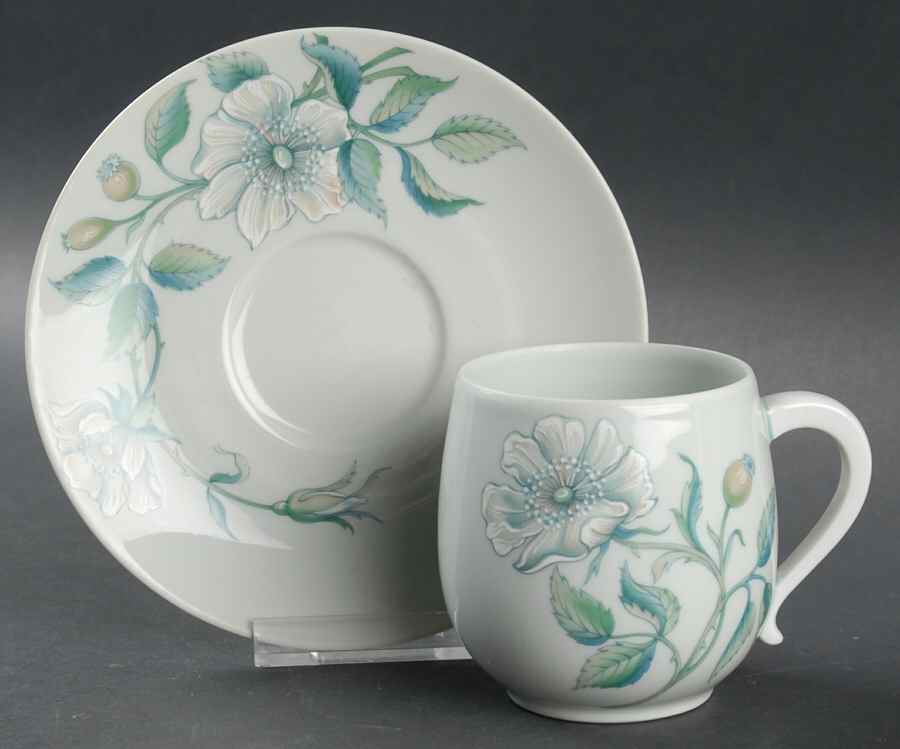 Floralies Flat Cup & Saucer Set by Haviland-1