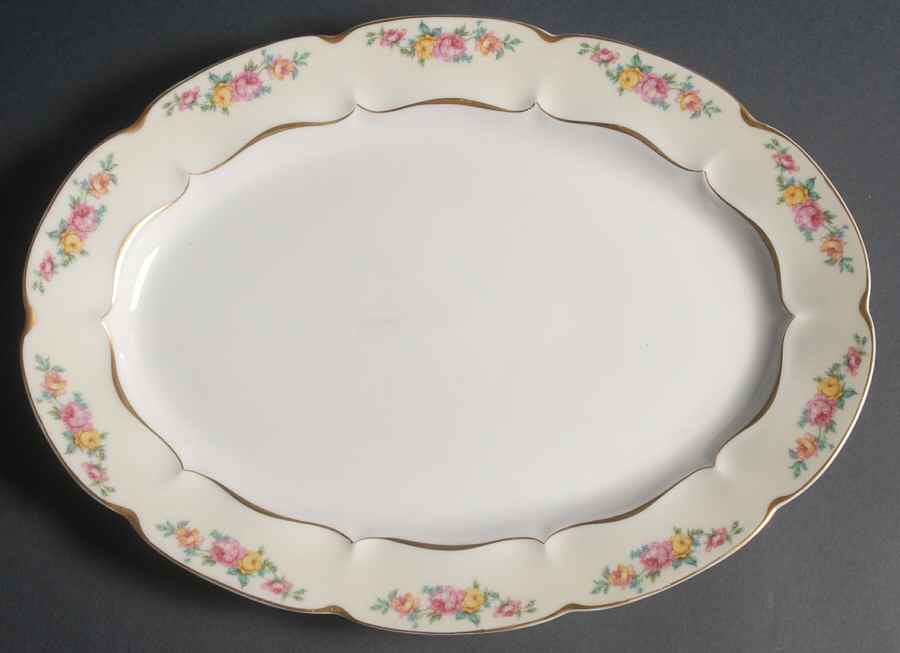 Florence 13" Oval Serving Platter by Haviland-1