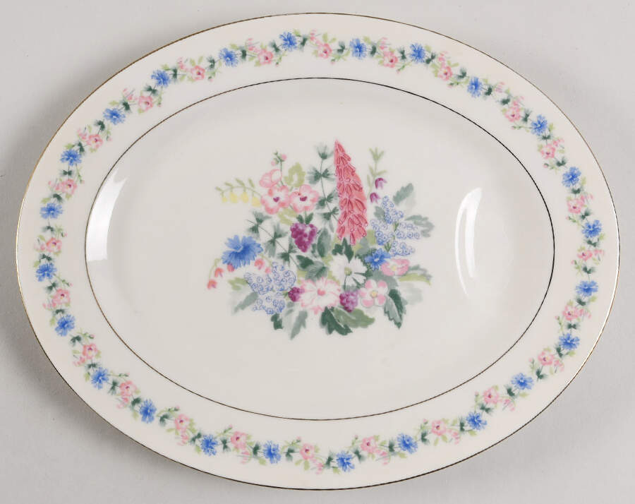 Fox Glove 11" Oval Serving Platter by Haviland-1