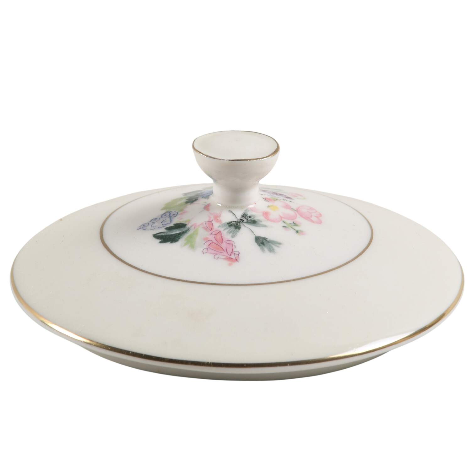 Fox Glove Lid for Sugar Bowl by Haviland-1