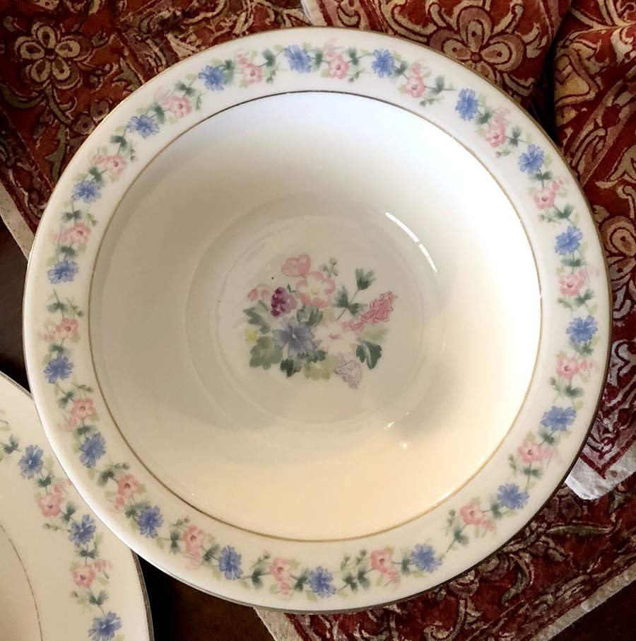 Fox Glove Rim Cereal Bowl by Haviland-1