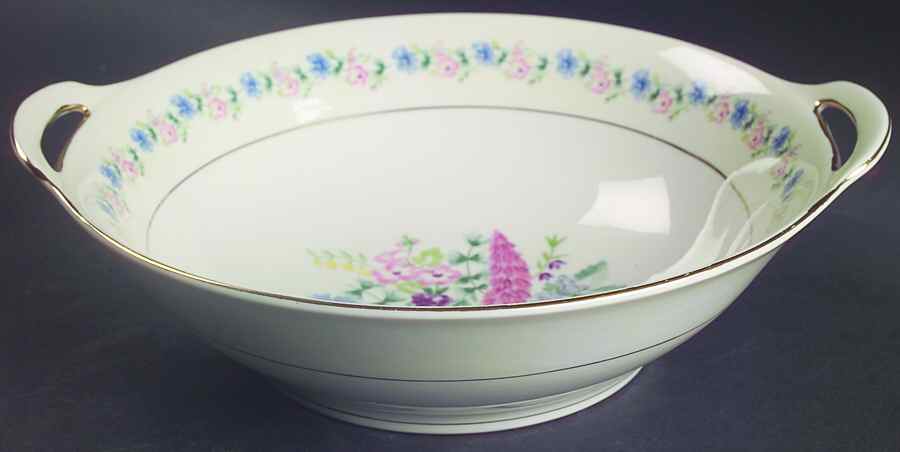 Fox Glove 10" Round Vegetable Bowl by Haviland-1