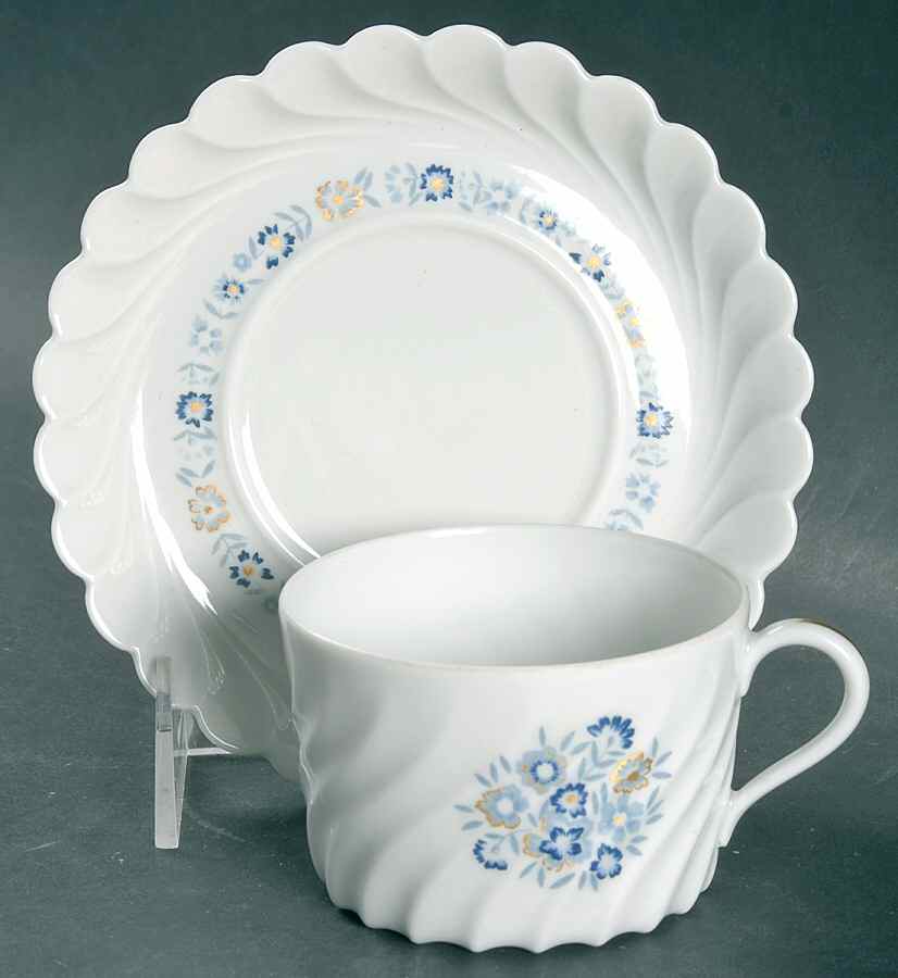 Fontenay Flat Cup & Saucer Set by Haviland-1