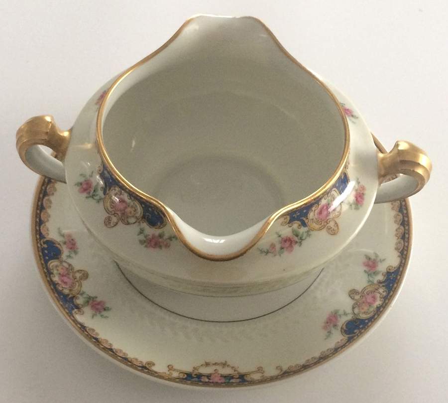 Fontainebleau Gravy Boat with Attached Underplate by Haviland-1