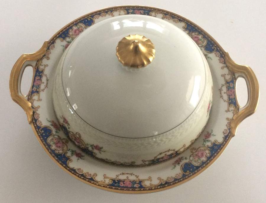 Fontainebleau Round Covered Butter by Haviland-1