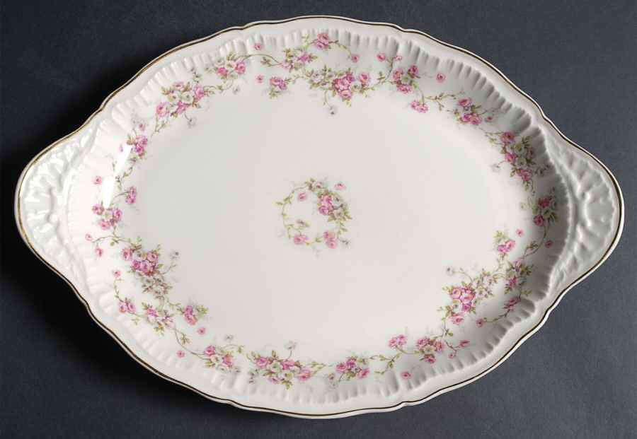 Francine 12" Oval Serving Platter by Haviland-1