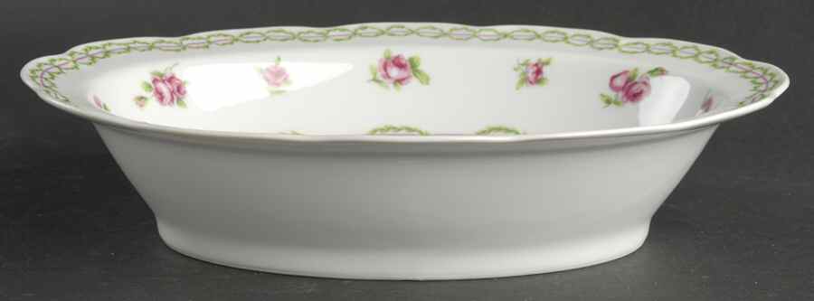 French Garden 9" Oval Vegetable Bowl by Haviland-1