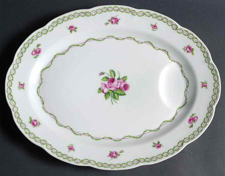 French Garden 13" Oval Serving Platter by Haviland-1